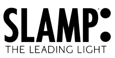 Logo der Designleuchten-Marke Slamp – The Leading Light